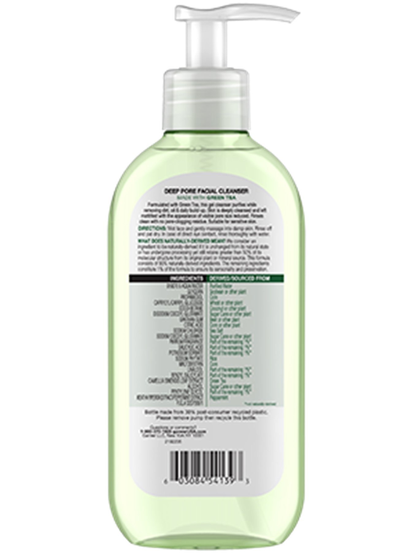 Garnier SkinActive Deep Pore Face Wash with Green Tea - Purifies skin while removing dirt, oil, and daily buildup